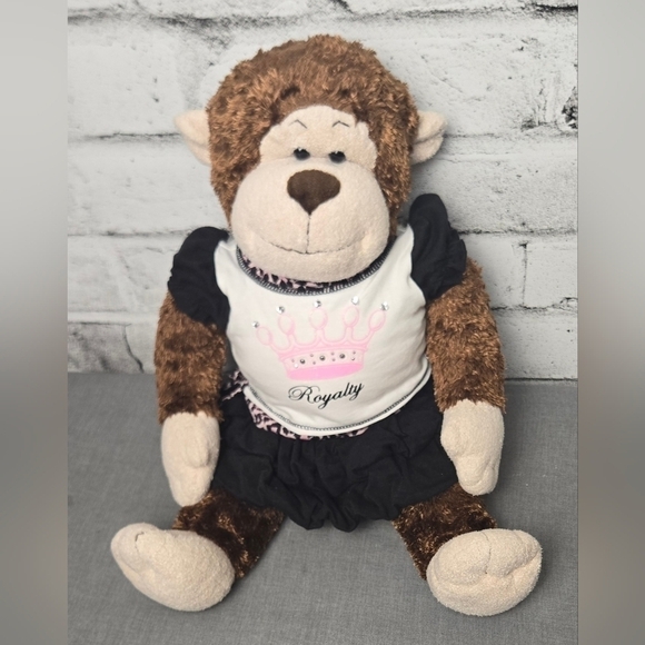BABW Build A Bear MARVELOUS MONKEY Brown Chimp 18" Plush ~ Retired - Picture 9 of 11